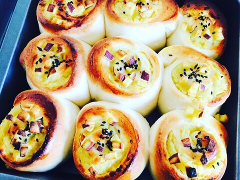 さつまいもちぎりパン レシピ 作り方 By Chanmiiii730 楽天レシピ